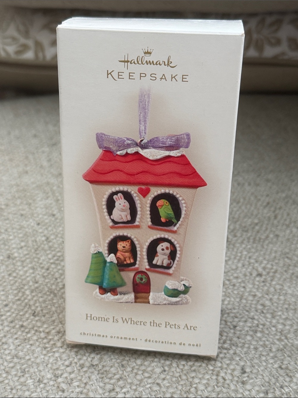 2008 Hallmark Keepsake Home Is Where The Pets Are Boxed Ornament Nina Aube